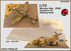 1:72 Redog -   Airplane model kit display base - Marston mat - d30