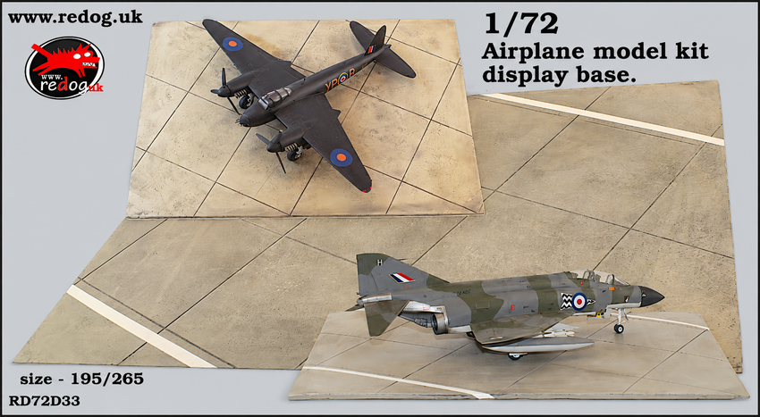 1:72 Redog Airplane model kit display base - d33