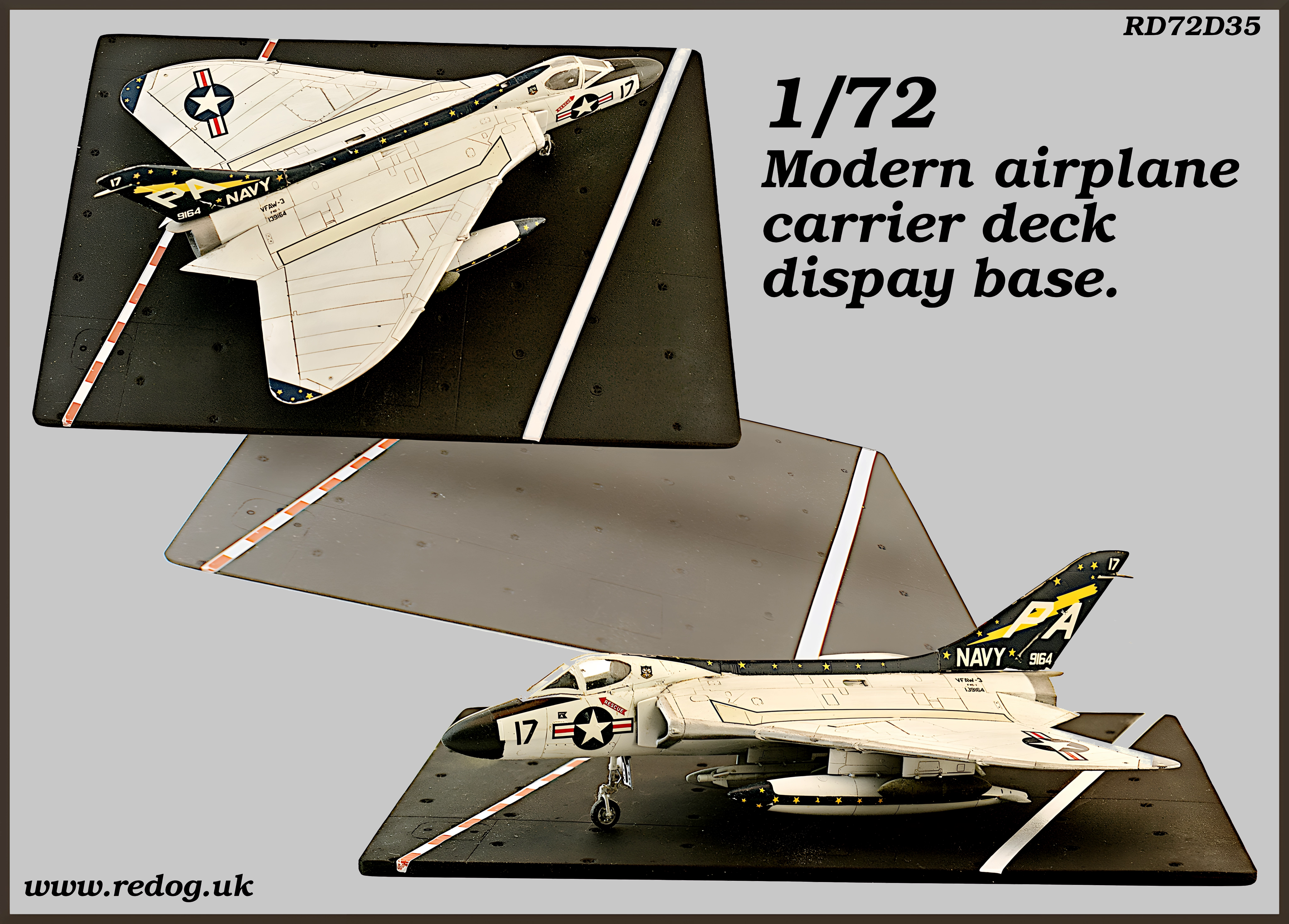 1:72 Modern US carrier deck display base - small