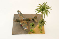 1/72 Display base - Marston mat with palm trees.