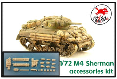 1:72 British WWII Sherman Tank Military Scale Model Stowage Kit Accessories S6