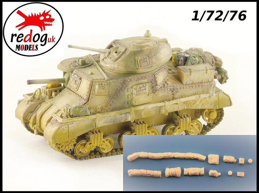 1:72 M3 Lee Tank Military Scale Model Stowage Kit Accessories