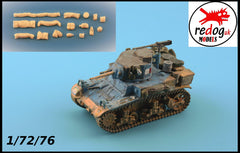 1:72 M3 Stuart Honey Tank Military Scale Model Stowage Kit Accessories - redoguk