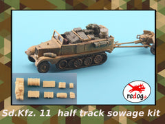 1:72 or 1:76 - Sd.Kfz.11 Half Truck Transporter  Military Sacale Model Stowage