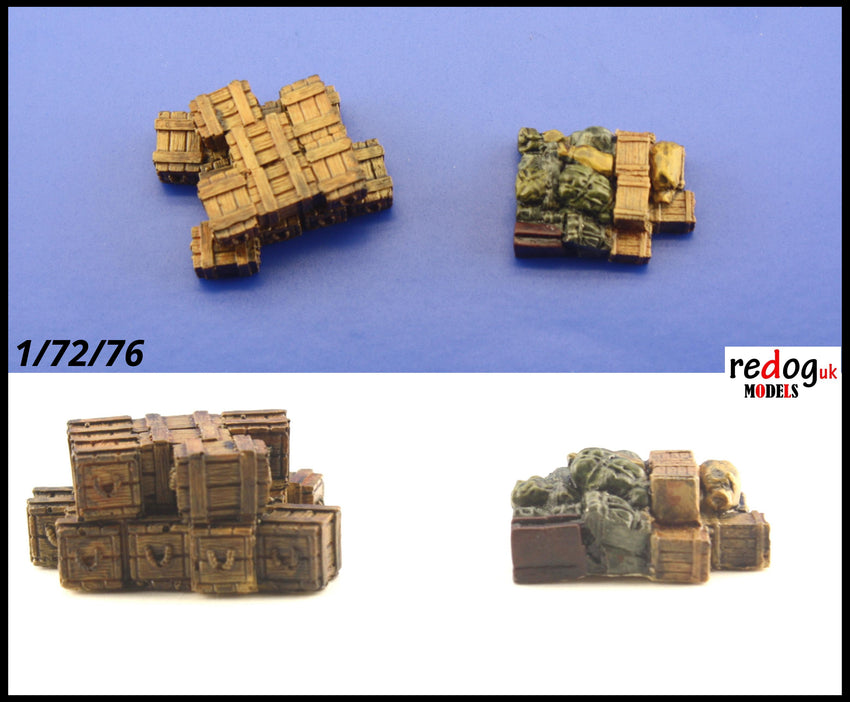 Redog 1/72 Resin Modelling Diorama Accessories -Vehicle Cargo Kit 2 - redoguk