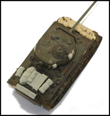 1:35 Sherman Tank Model - Stowage and flexible sand bags armor - redoguk
