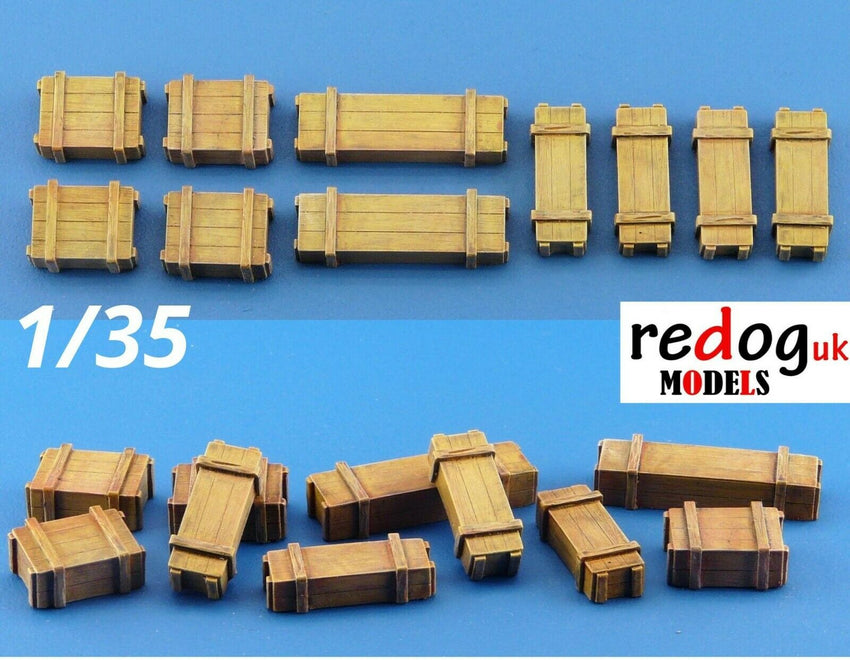 1/35 Boxes Military Scale Resin Modelling Stowage Kit Diorama Accessories 4 - redoguk