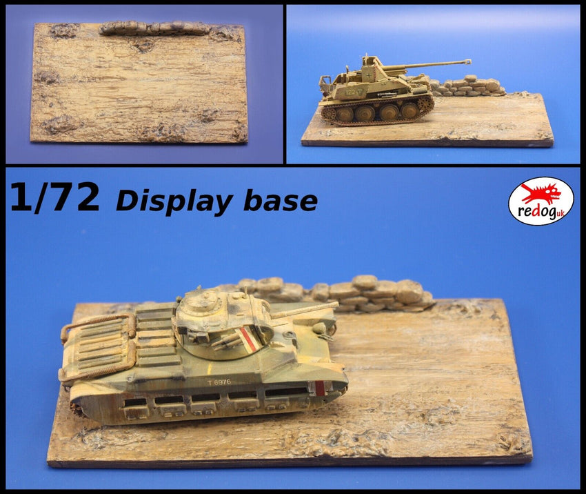 1:72  Desert Diorama Resin Display Base for Military Scale Model Vehicles D4 - redoguk