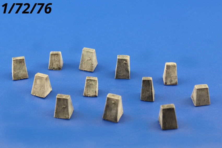 Redog 1/72/76 Anti-Tank OBSTACLES resin diorama modelling accessories kit /O2 - redoguk