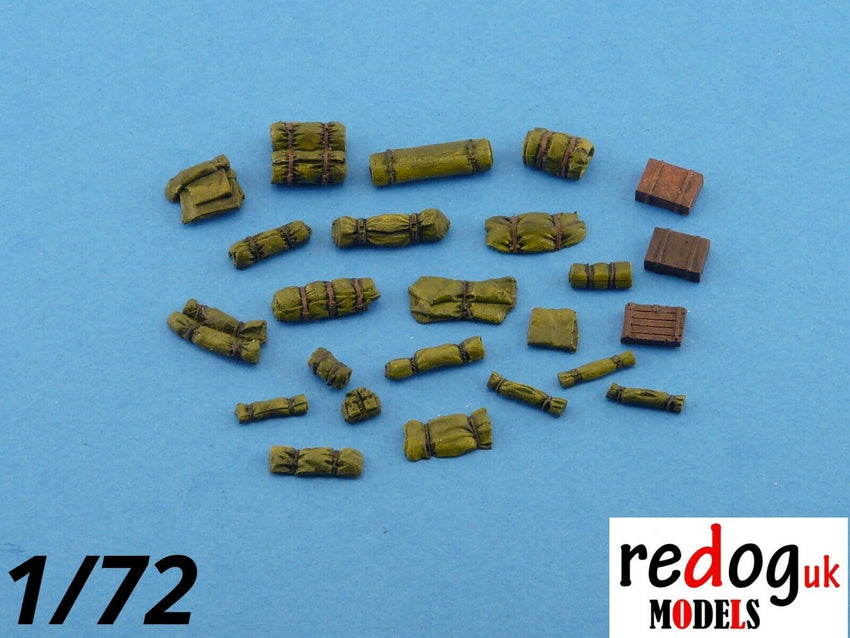 1:72 or 1:76 -  Military Scale Model Stowage Diorama Accessories Kit - redoguk