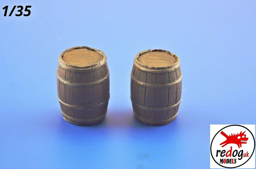 1/35 Resin Wooden Barrels Military Scale Modelling Stowage Accessories - redoguk