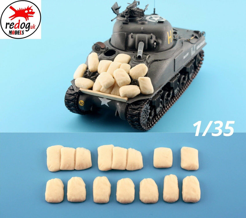 1:35 WWII Flexible amour Protection Sand Bags For all Scale Model Kits - redoguk