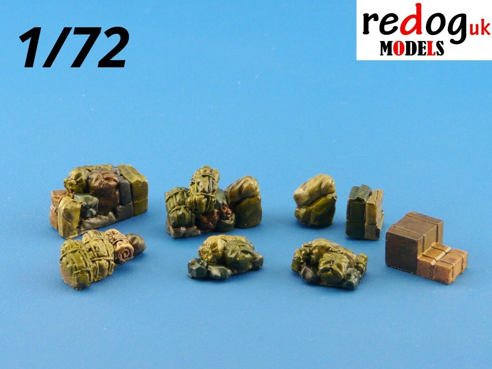 1:72 or 1:76  Military Sacale Model Stowage Vehicle Cargo Storage Kit Accessories - redoguk