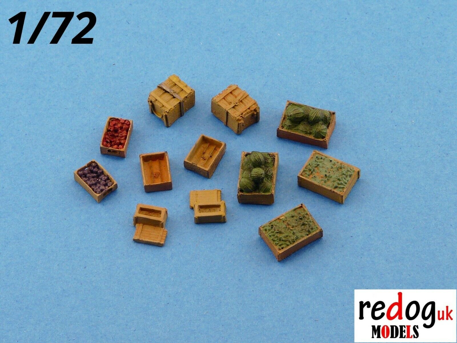 Redog 1/72 Scale Stowage Kit - Field Fortifications & Diorama Accessories #7242
