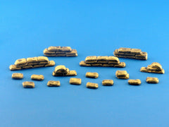 1/72 Sand Bags for Trenches Set Military Scale Modelling Stowage Diorama Accessorises - redoguk