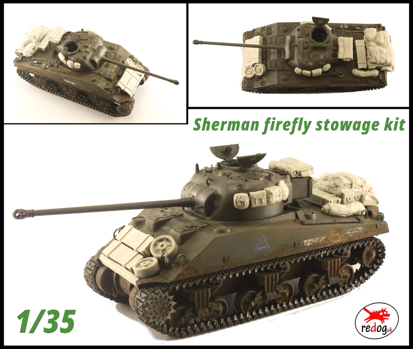 1:35 WWII Sherman Firefly Tank Model Stowage kit 35SFb