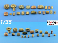 1/35 Military Bags Scale Modelling Resin Stowage Kit Diorama Accessories Kit 11 - redoguk