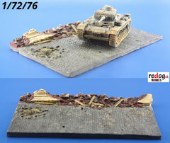1/72 Display Base Small Diorama For Military Scale Model Vehicles D12 - redoguk
