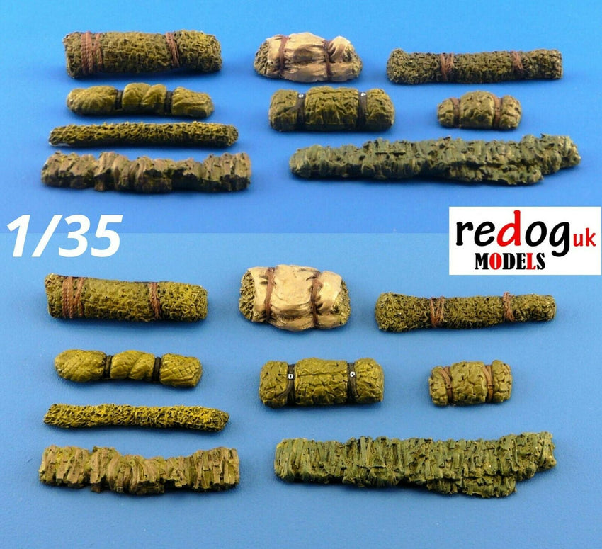 1/35 Military Stowage Masking Nets and Rolls - Scale Modelling Accessories Kit - redoguk