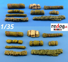 1/35 Military Stowage Masking Nets and Rolls - Scale Modelling Accessories Kit - redoguk
