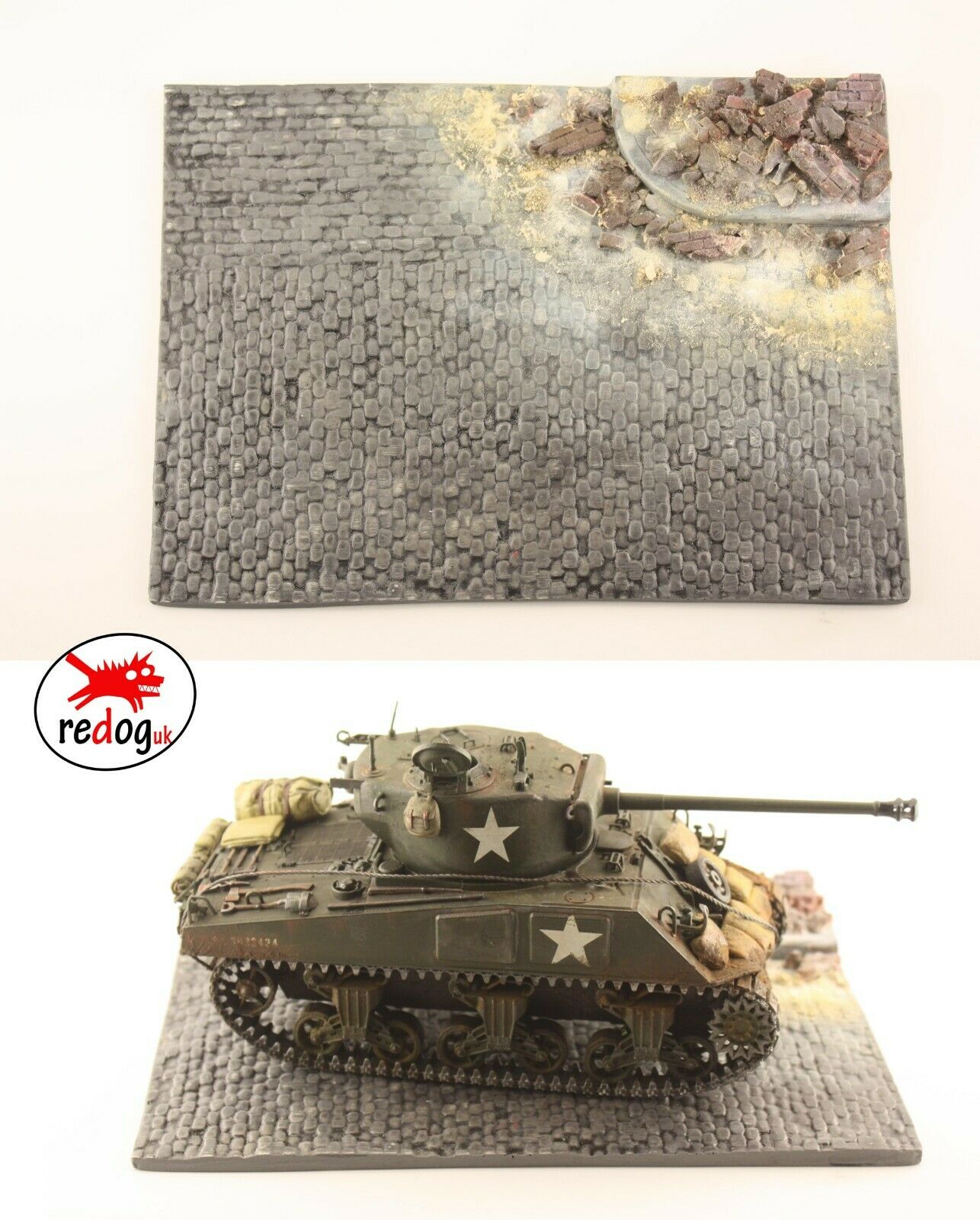 Redog 1/35 Military Scale Model Vehicle & Tank Display Diorama Base - redoguk