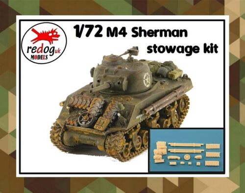 1:72 or 1:76 US M4 Sherman Military Scale Model Stowage Kit Accessories S1