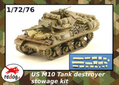 Redog 1:72 M10  - US Tank Destroyer Military Scale Modelling Stowage Diorama Accessorises