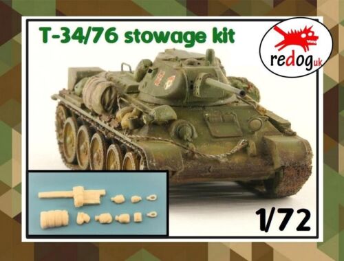 1:72 T34 Soviet Tank Military Scale Model Stowage Kit Diorama Accessories
