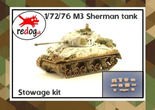 1:72 Sherman Winter Camouflage Military Scale Model Stowage Kit Accessories