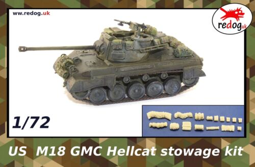 1/72 US M18 GMC Hellcat Tank Military Scale Model Stowage Kit Diorama Accessories