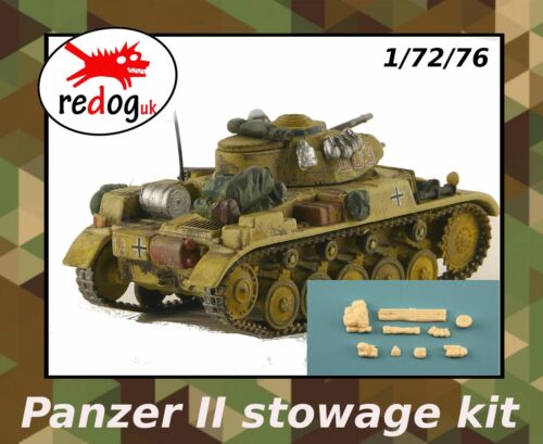 Redog 1:72/76 German Panzer II Military Scale Modelling Stowage Diorama Accessorises