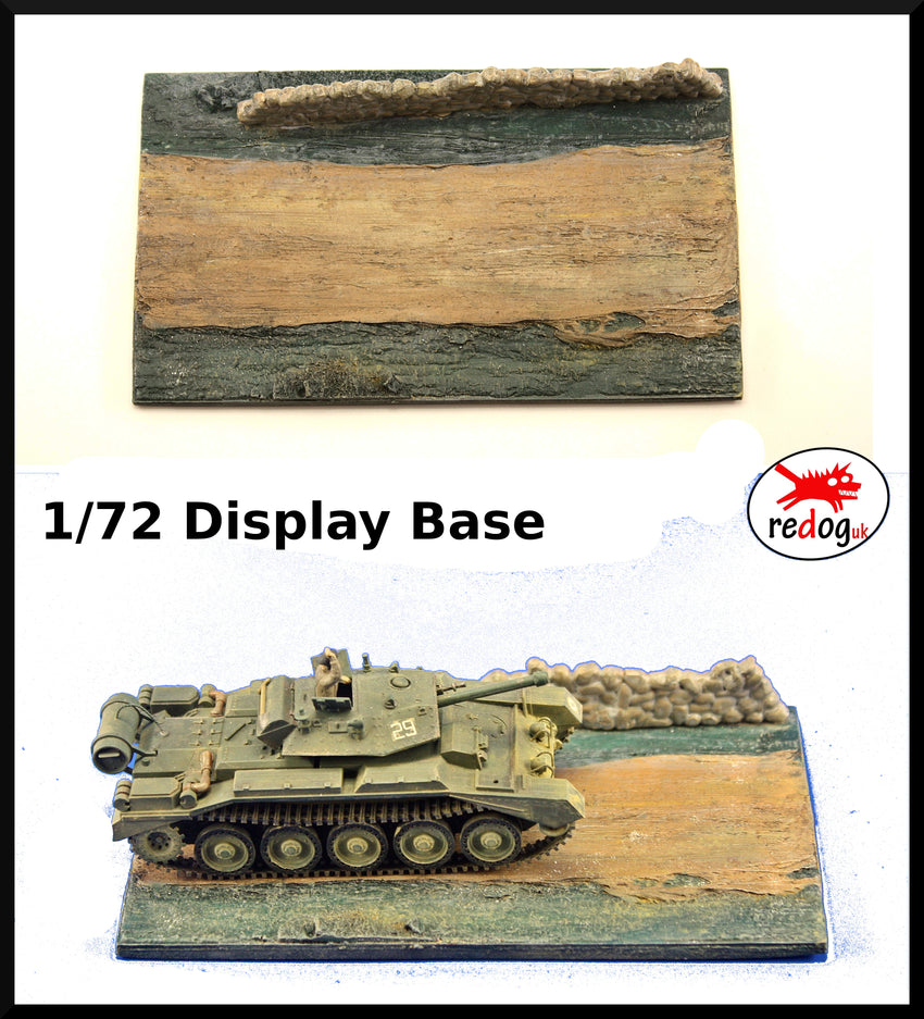 1:72 Diorama Display Base for Military Scale Model Tank & Vehicles D3